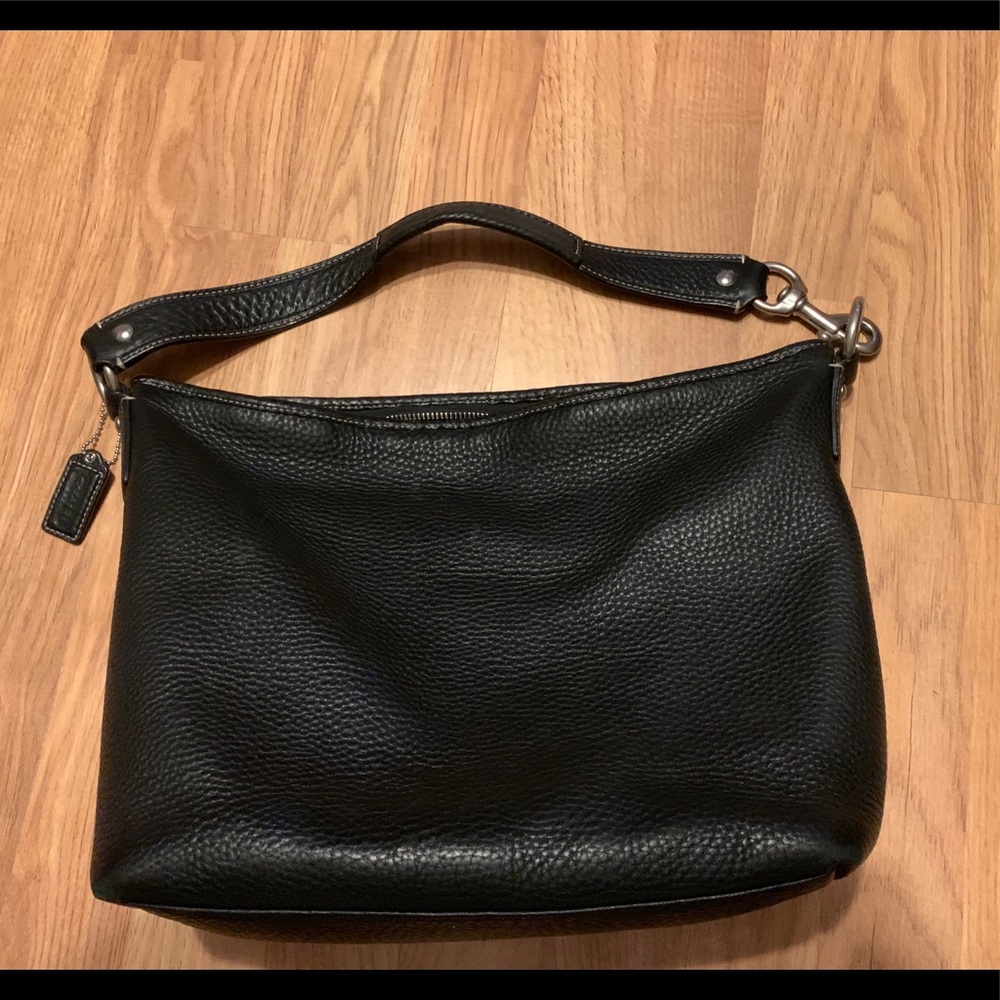 Coach hobo bag black leather